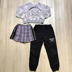 トレーナー　130センチ　まとめ売り　キュロット　ズボン　3点　美品　女の子