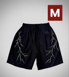 M GAKKIN 雷鳴 LIGHTNING EMBROIDERY SHORTS M GAKKIN 雷鳴 LIGHTNING EMBROIDERY SHORTS - メルカリ