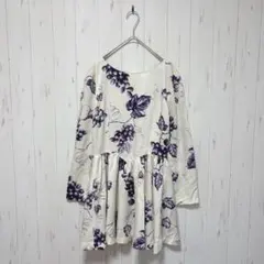 Y256 MAISON DE TOILES チュニック　ワンピース　総柄　Ｍ