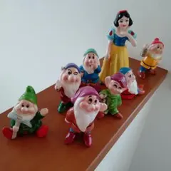 ディズニーミッキー　白雪姫と7人の小人　陶器製