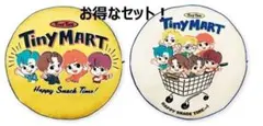【お得】BTS TinyTAN ラウンド クッション イエロー ブルー #KH