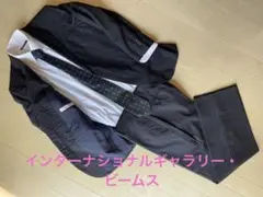 値下げ❗️ビームス・スーツ：黒地・白ストライプ