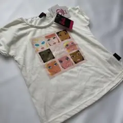 新品　120 Barbie バービー Tシャツ フェイス　プリント　半袖のサムネイル