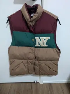 Champion NYロゴ ダウンベスト