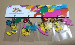 USJ 25周年 ピカチュウ チャームセット キーホルダー ポケモン ユニバ限定