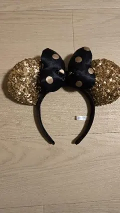 ミニーマウスカチューシャ ゴールド