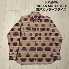レア品00s INDIAN MOTOCYCLE 東洋エンタープライズ ネルシャツのサムネイル