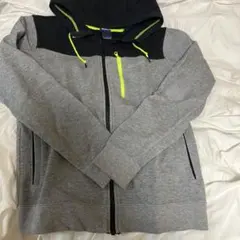 Nike ジップアップパーカー グレー/ブラック/イエロー