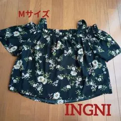 INGNI イング　オフショルダー花柄トップス　半袖