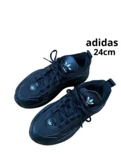 アディダス　オズガイア スニーカー IG6045 ブラック 24.0cm 厚底