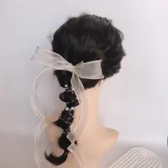 ウェディング　花嫁ヘッドドレス　和装髪飾り　ハンドメイド　結婚式　七五三　着物