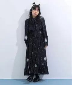 ✨未使用タグ付き✨mmts マミタス 猫刺繍チャイナ ワンピース