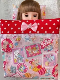 メルちゃん ソランちゃん ネネちゃん 布団 セット ねこ くまうさぎピンク②-3