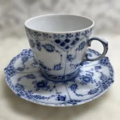 ロイヤルコペンハーゲン プルーフルーテットフルレース コーヒーカップ&ソーサー