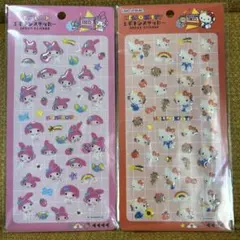 ハローキティ・マイメロディ エポキシステッカー シール