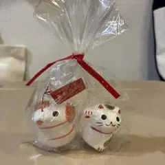 まねきねこ、うまおみくじ置物のサムネイル