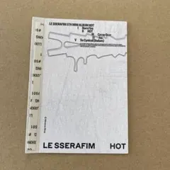 lesserafim HOT 特典　ロゴメモボード