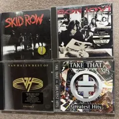 洋楽　CDアルバム4枚　BON JOVI　SKID ROW VAN HALEN