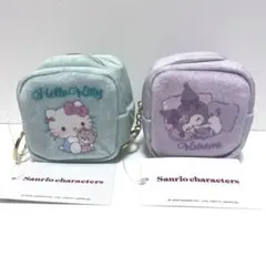 【美品・匿名発送】サンリオ ボアキューブポーチ2点セット♫