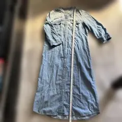 デニム ソフトシャツワンピース