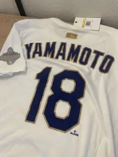 【日本未発売】山本由伸 #18 WS優勝記念 NikeT Sサイズ ドジャースのサムネイル