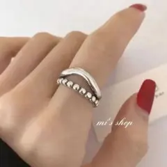 silver925 ダブルラインリング/シルバー925 リング