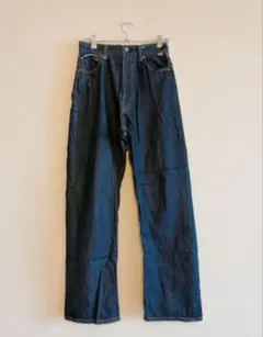 coen ダークブルー ストレートデニム