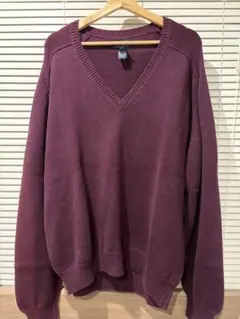 Lands' End Drifter Sweater L パープルのサムネイル