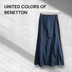 BENETTON ロングフレアスカート　マキシ丈　コットン100%のサムネイル
