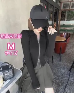 Rady ジップニットトップス ブラック　Mサイズ