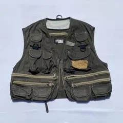 Woolrich フィッシングベスト メッシュ ライトブルー - メルカリ