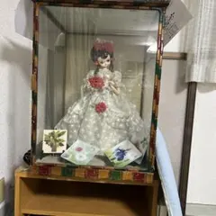 昭和レトロ ガラスケース付き アンティーク人形 - メルカリ