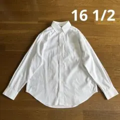 LAUREN オックスフォード コットンシャツ 16 1/2 白 無地