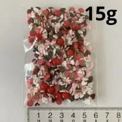 樹脂フレーク　15g いちごハート