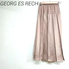 GEORG ES RECH ベージュ フレアスカート ゴムウエスト　カジュアル