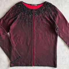 VIVIENNE TAM ビーズ刺繍 長袖カーディガン サイズ0