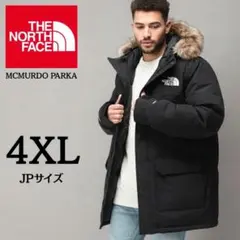 新品 4XL ノースフェイス マクマードパーカ グースダウンジャケット600 黒