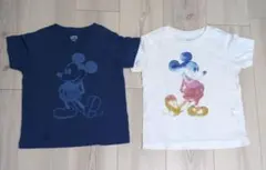 ミッキーマウス Tシャツ 2枚セット