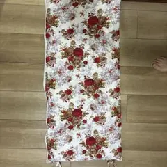 ローズ柄 ロングクッション 紐付き