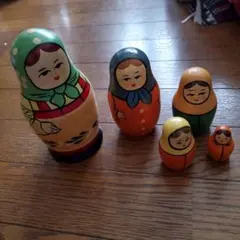 中古　マトリョーシカ　5体