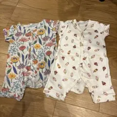 オーシャン&グラウンド　半袖ロンパース 60〜70