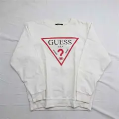GUESS トライアングルロゴ スウェット ホワイト系 メンズ Lのサムネイル