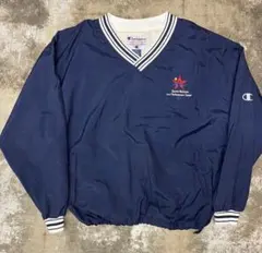 古着 90年代 Championチャンピオン Vネックナイロンジャケット