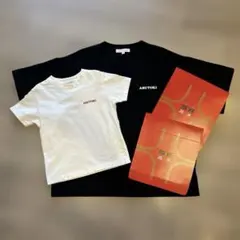 親子コーデ551蓬莱×UR　半袖Tシャツ 大人M キッズ120 箱付きのサムネイル