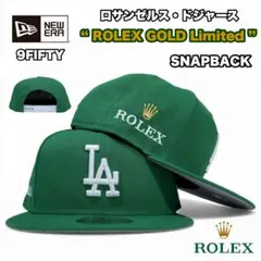 NEW ERA 9FIFTY ドジャース ROLEX グリーン 限定レア 金刺繍