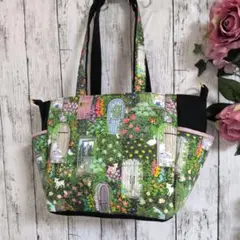 サイドポケットトートバッグ　22FABRIC　シークレットガーデンのサムネイル