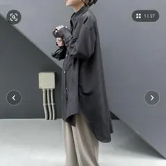定価5000円以上‼️ストライプオーバーシャツのサムネイル