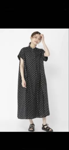 (新品未使用)スタジオクリップ　Aラインコットンシャツワンピース