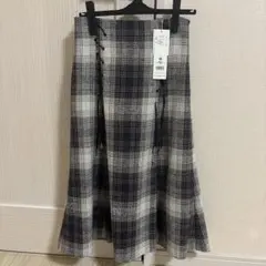 【未着用】JILL by JILL STUART チェック フレアロングスカートのサムネイル