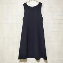 ユニクロ (S)　ブラッシュドジャージー ジャンパースカート　ポケット有り